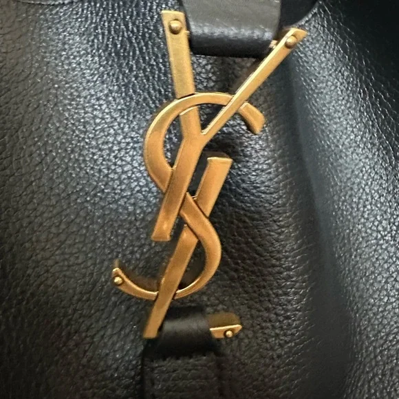 Saint Laurent Black Leather Hobo Bag - Picture 3 of 9